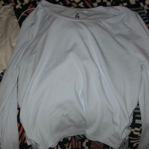 Long sleeve blue shirt